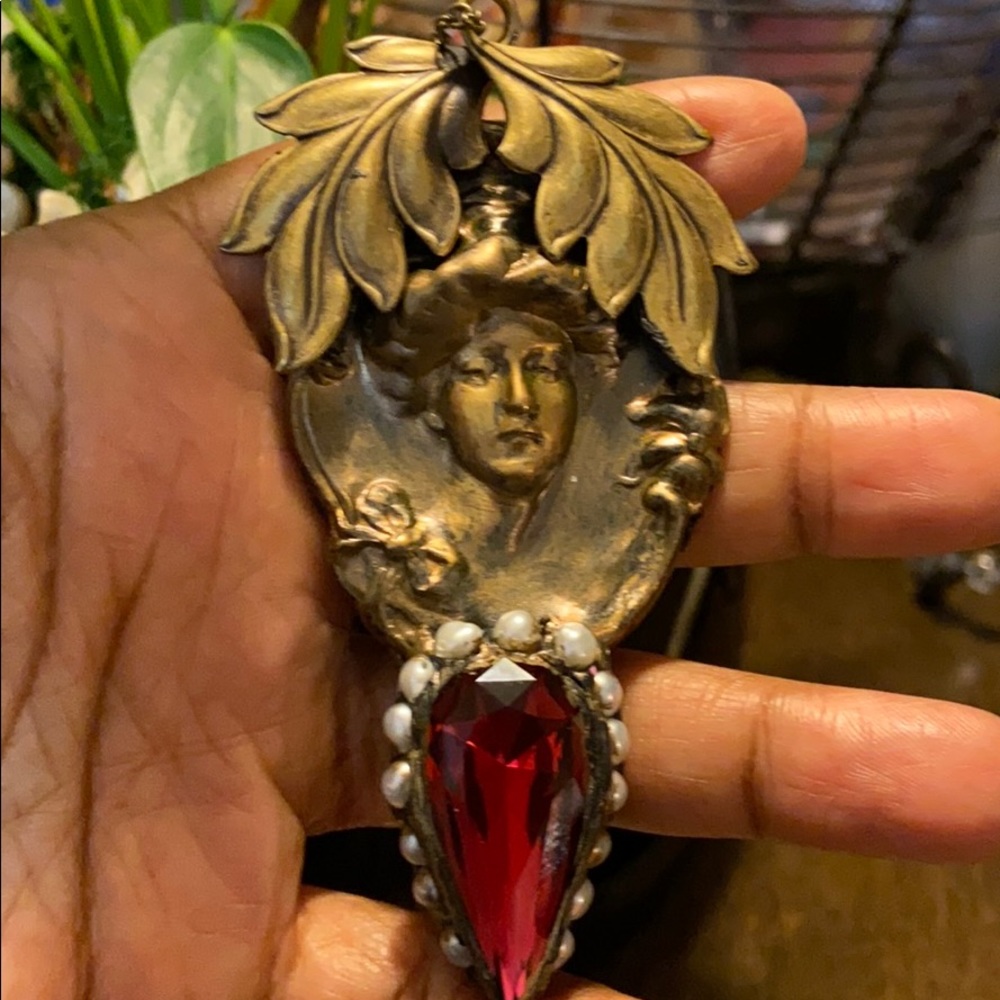 Ruby/Pearl Necklace